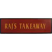 +LON313H Raj's Takeaway Sign
