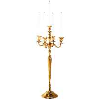 +CAN015 Gold Candelabra 70cm height