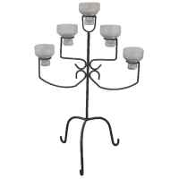 +CAN005 5 lamp Iron Candelabra