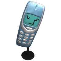 NOU201 Giant Nokia 3310 Mobile phone on stand