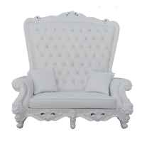 FUR618 Two seater white throne