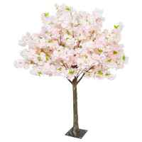 Pink cherry tabletop tree web